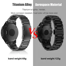 Titanium Alloy Qiuk Fit Watch bands Replacement for Garmin Fenix 6/Fenix 6 Pro/Fenix 5/Fenix 5 Plus/Foreruner 935 Smart Watches Titanium Alloy Qiuk Fit Watch bands Replacement for Garmin Fenix 6/Fenix 6 Pro/Fenix 5/Fenix 5 Plus/Foreruner 935 Smart Watches