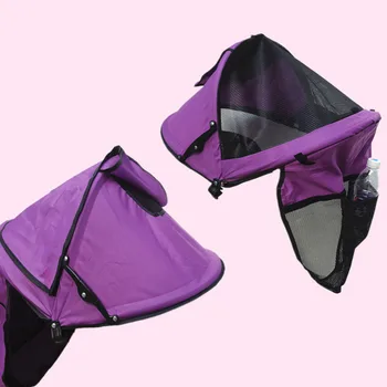 

Warm Baby Accessories Canopy Multipurpose Stroller Sunshades Blackout Blind Foldable With Bag Oxford Windproof Sightseeing Cover