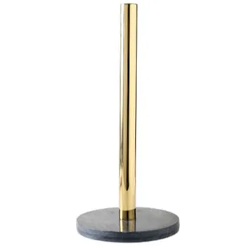 

Promotion! Natural Marble Gold-Plated Kitchen Paper Towel Holder Roll Holder Desktop Jewelry Storage Shelf