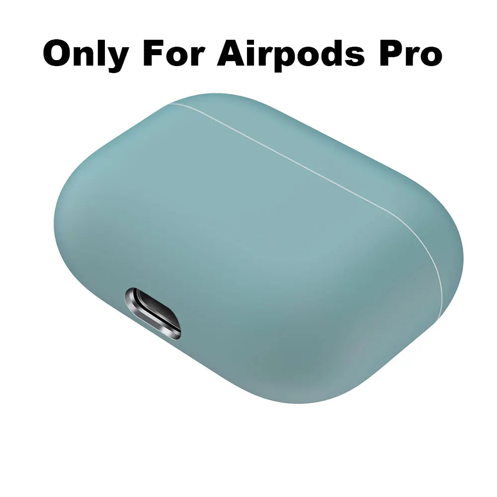 Силиконовый чехол для Apple Airpods Pro Air Pods Airpod Pro, противоударный чехол, милые наушники, роскошные аксессуары - Цвет: Зеленый