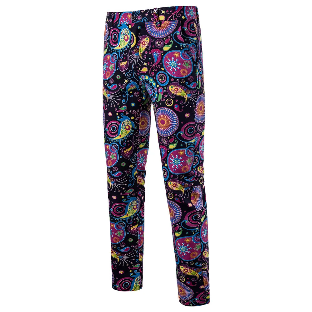 

Man Nation Wind Printing Western-style Trousers K59