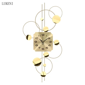 

Wall Clocks Living Room Fashion Trends Modern Simple Wall Watches Creative Household Personality Nordic Light Luxury Clocks