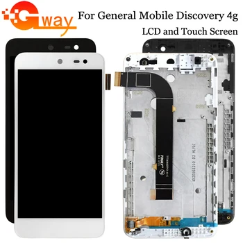 

5.0 inch For General mobile Discovery 4G LCD Display +Touch Screen Digitizer + Frame Assembly Phone Replacement + Tools