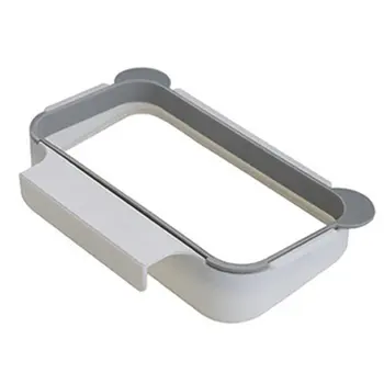 

Solid Hanging Kitchen Cabinet Cupboard Door Back Stand Trash Rack Style Storage Bucket Garbage Bags Hanging