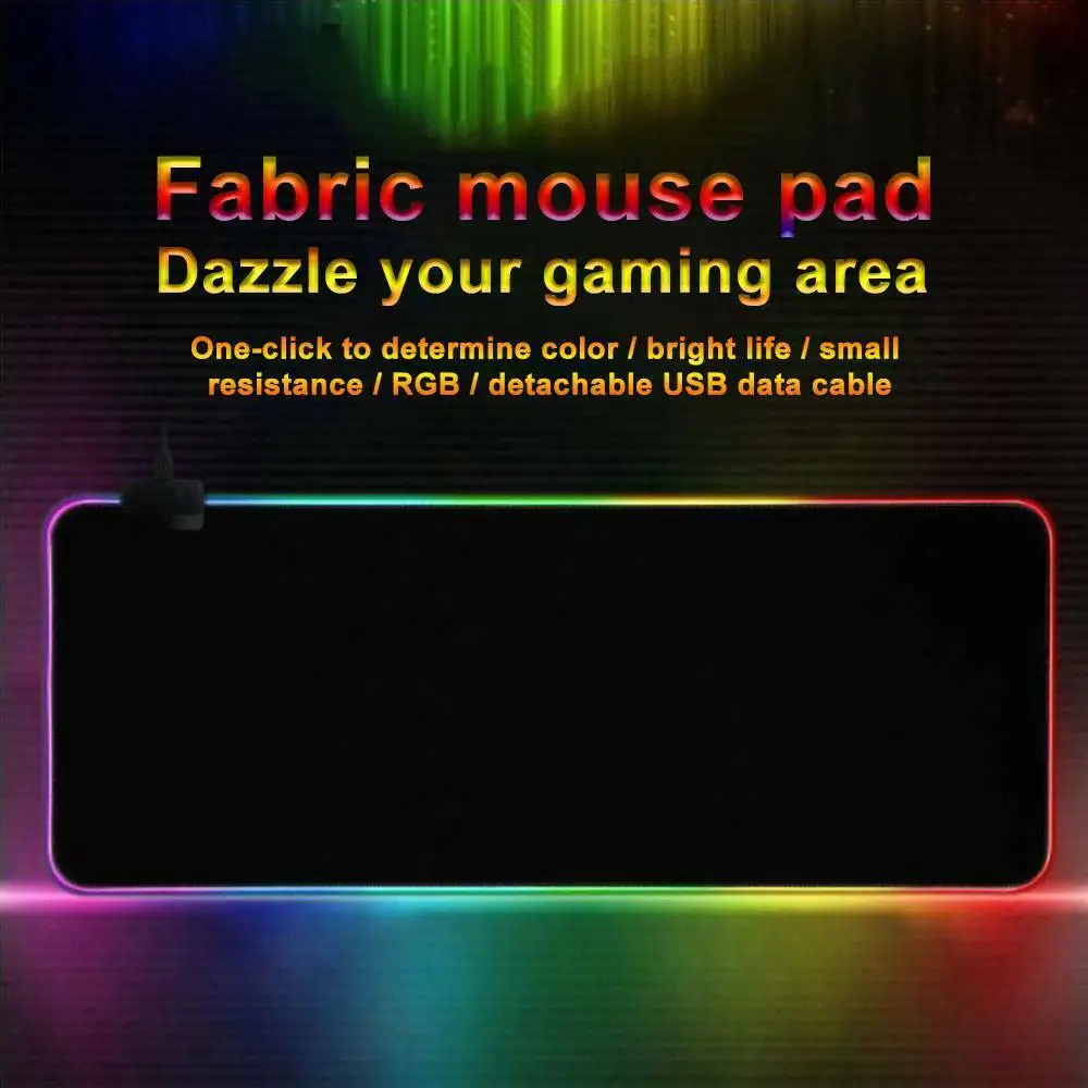 

780*300mm Large Anti-slip RGB LED Gaming Mouse Keyboard Pad Mat for PC Laptop New Large Gaming Mouse Pad RGB USB LED