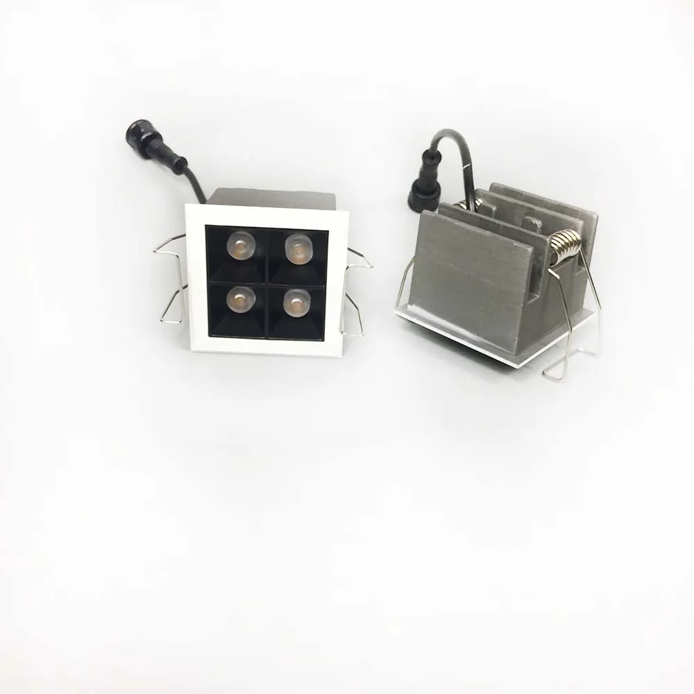 

Квадратный светодиодный потолочный мини-светильник со средним углом 30 градусов, 4 Вт, 7 Вт, встроенные лампы, модульное Внутреннее освещение