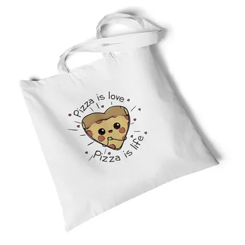 

Lychee Girls Food Printed White Canvas Bag Environmental Reusable Handbag Storage Foldable Large Shoulder Bag Travel Bag
