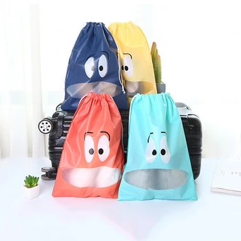 

2 Sizes Waterproof Shoes Bag for Travel Portable Shoe Storage Bag Organize Non-Woven Tote Drawstring Bag Dolap Organizer