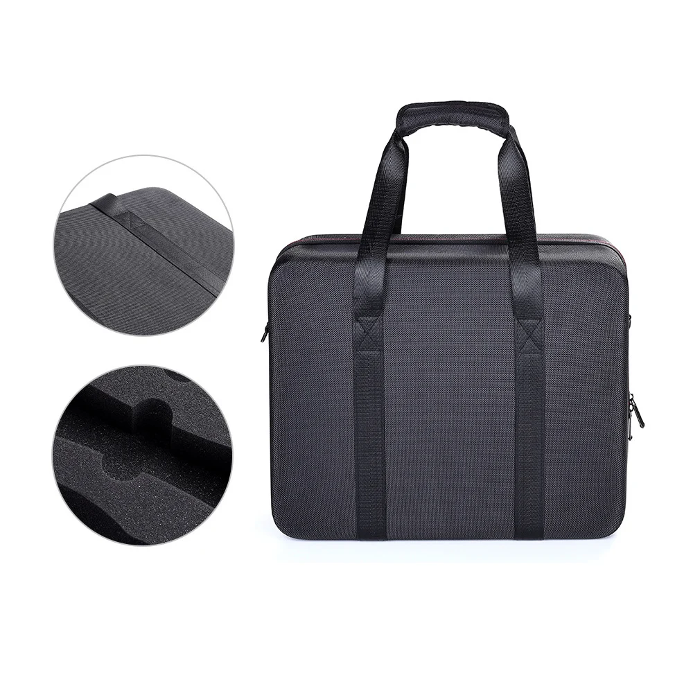 New Portable Carrying Case Storage Bag for PS4 VR Glasses and Move Motion Controller Durable Hard EVA Nylon Handbag with Strap