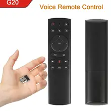 G20S Air mouse 433 МГц голосовой пульт дистанционного управления с гироскопом Универсальный 2,4G Беспроводная мини клавиатура PK G10 для Android tv Box PC