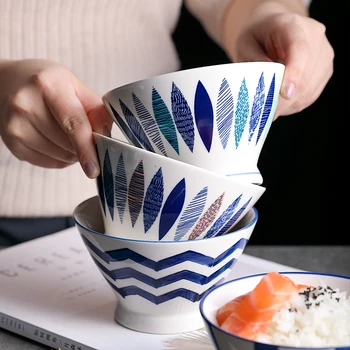 

Japan High Bay Creative Personality Household Ceramic Bowl Job Job Ins Wind Eat Single Exquisite 5 Inch Bowl