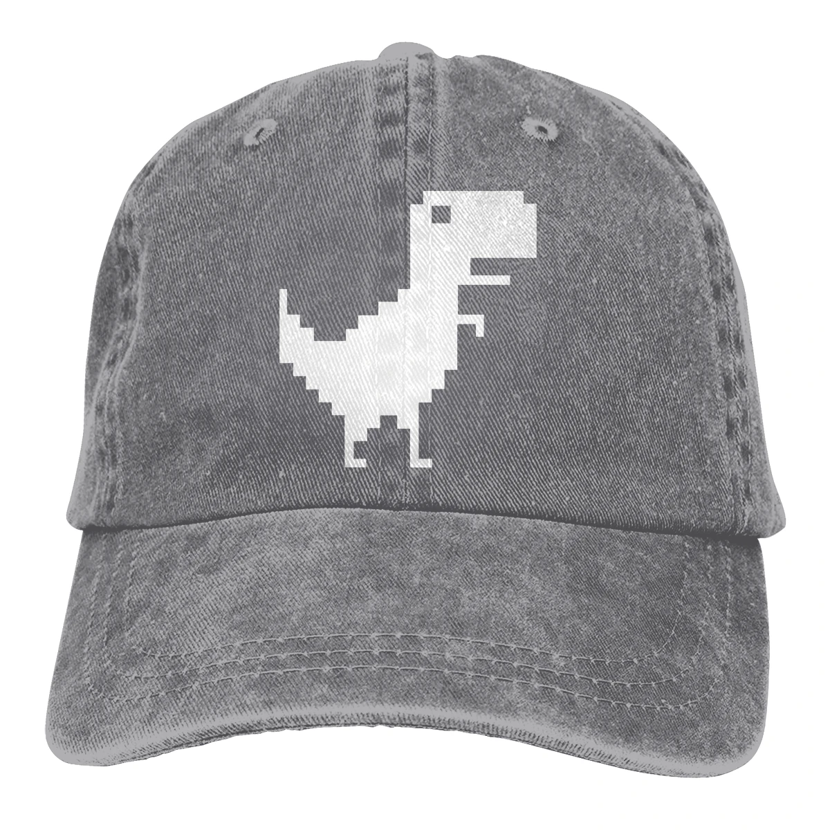 8-bit Trex Casquette Черная мужская и женская джинсовая бейсболка с ремешком Регулируемая Кепка для гольфа