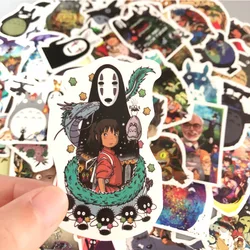 10/50PCS Miyazaki Hayao Anime Stickers Totoro Kawaii Aesthetic Kpop Manga for Scrapbooking Skateboard Notebook Laptop Kids Toys