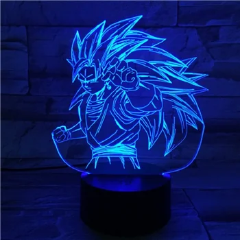 

Dragon Ball Z Cartoon Saiyan Night Light USB LED 3D Multicolor Decorative Table Lamp Lighting Man Boy's Gift Bedroom Christmas