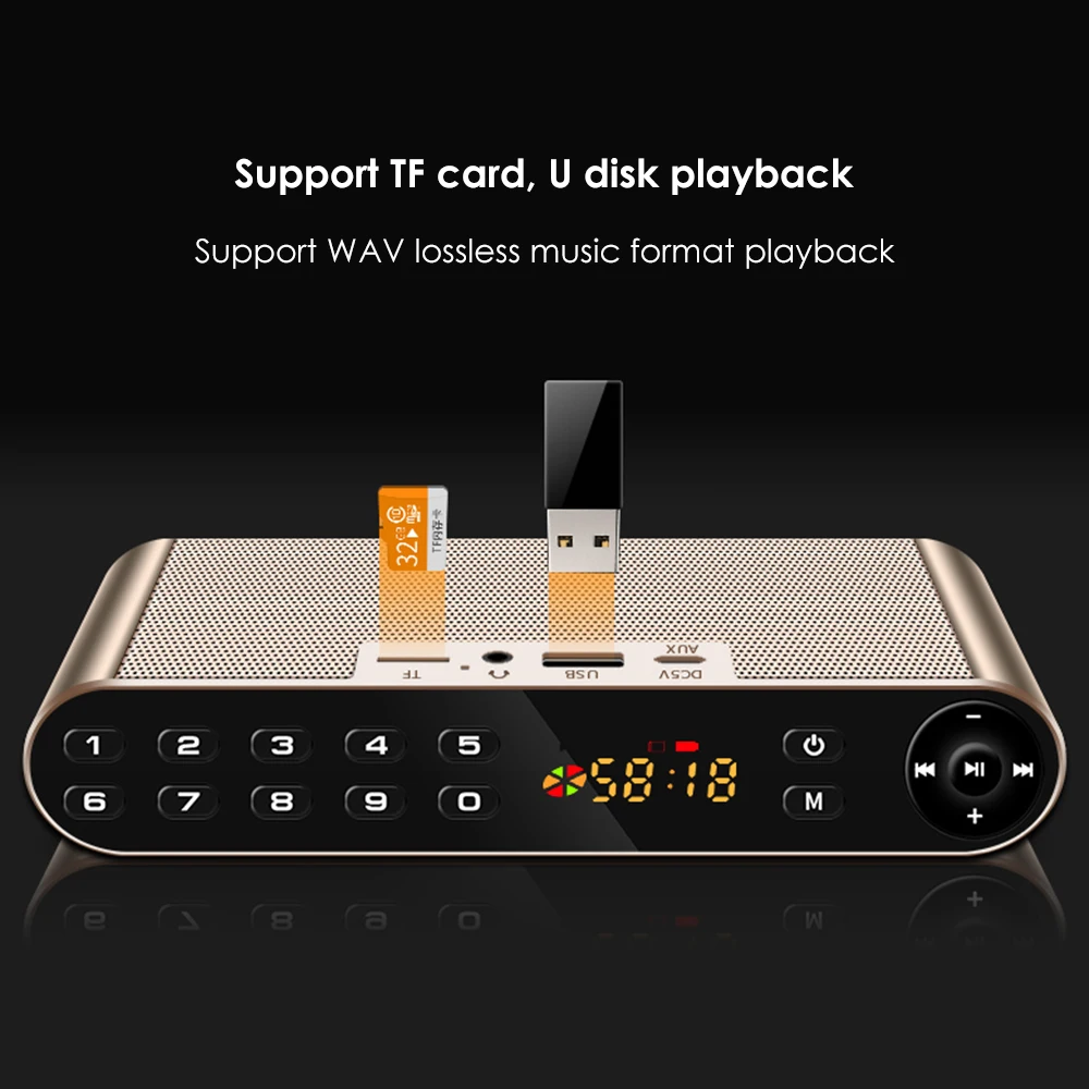 Q8 Bluetooth динамик Портативный беспроводной BT аудио динамик USB громкоговоритель Hi-Fi коробка спортивный саундбокс Поддержка TF карта U диск с микрофоном