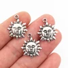 21x17mm 15pcs Antique Silver Plated Sun Handmade Charms Pendant:DIY for bracelet necklace-P1-43 ► Photo 1/2