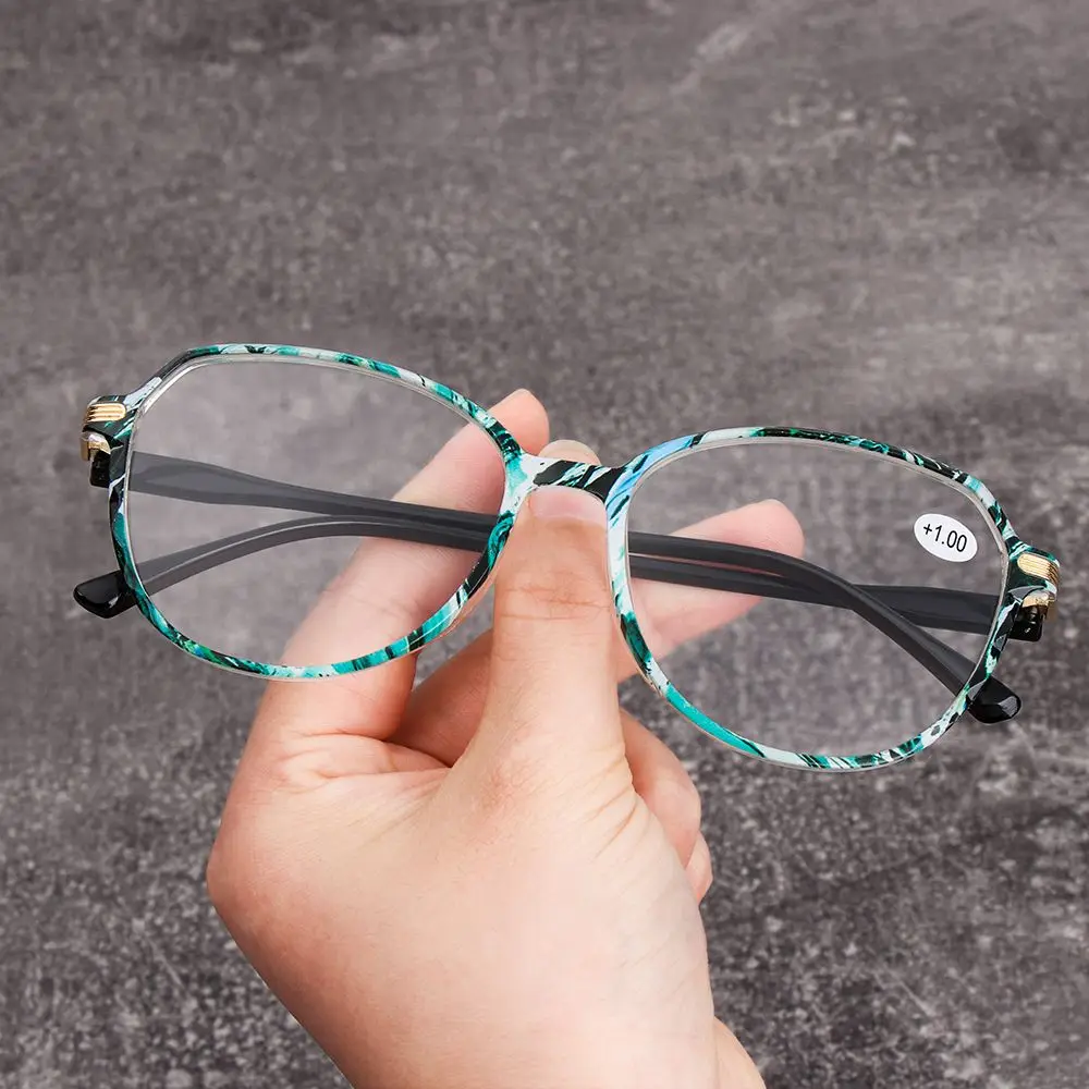 Nowe modne kwiaty okulary do czytania ultralekka ochrona oczu