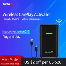 Carlinkit 2,0 Apple CarPlay беспроводной для Audi Porsche Wolkswagen Volvo автомобильный Carplay2Air адаптер активатор USB ключ IPhone черный Carlinkit 2,0 Apple CarPlay беспроводной для Audi Porsche Wolkswagen Volvo автомобильный Carplay2Air адаптер активатор USB ключ IPhone черный