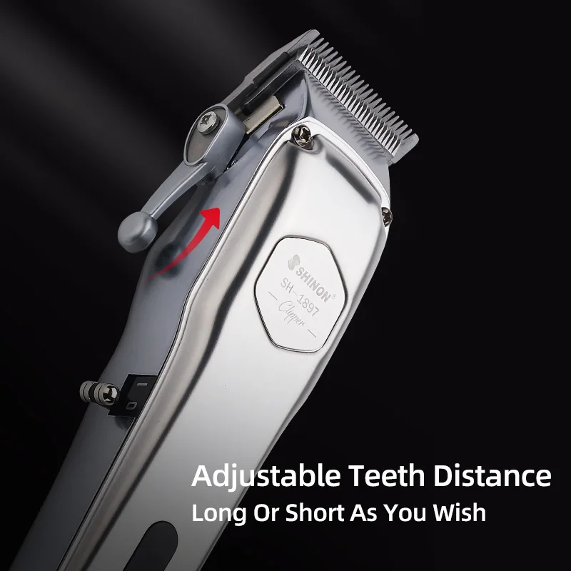 Professional Haircut Rechargeable Hair Clipper Cordless Electric Hair Trimmer Shaver Beard Shaver Machine All Metal