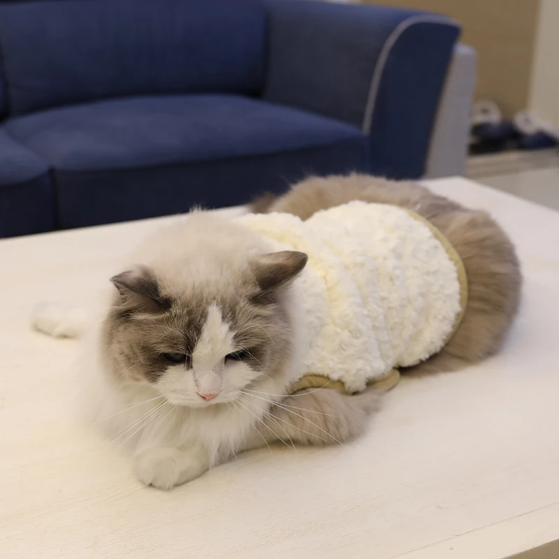 Cat Dog Clothes Sweater Puppy Handmade Vest Soft Wool Autumn and Winter Rose Pattern Design Pet Small Medium Dog Shirt Chihuahua