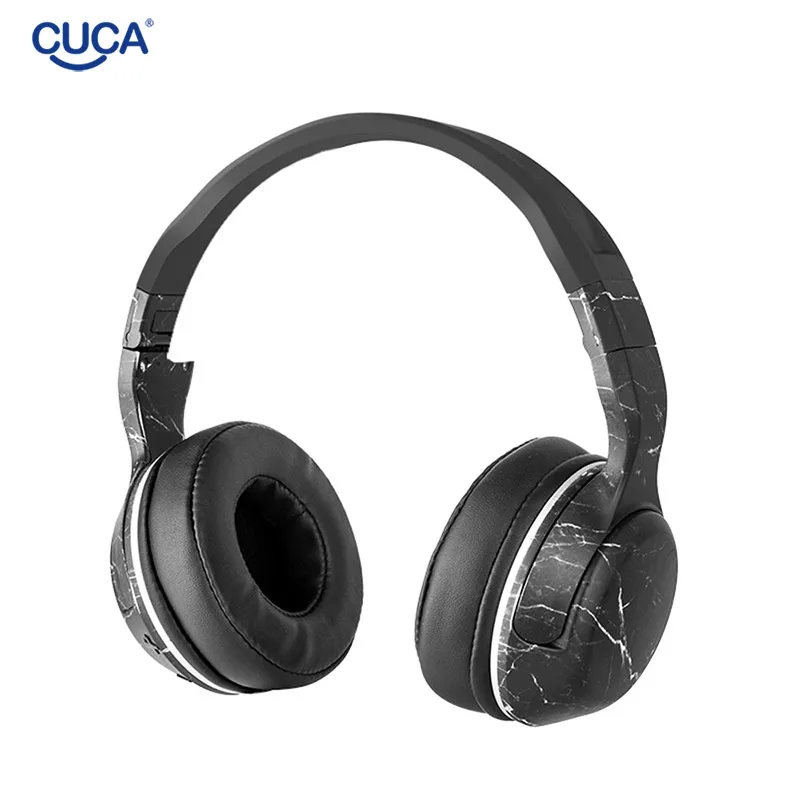CUCA Wireless Headphones Bluetooth Headset Foldable Stereo Gaming Earphone With Microphone Support TF Card For IPad Mobile Phone