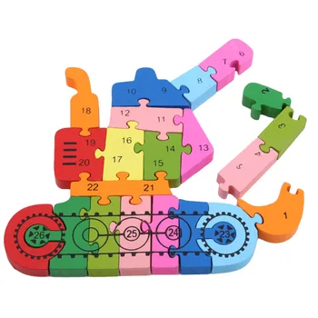 

Child Toys 3D Puzzle Montessori Educational Toys For Children Kid Jigsaw Puzzle Teaching Aids Set Wooden Puzzles For Kids Gifts