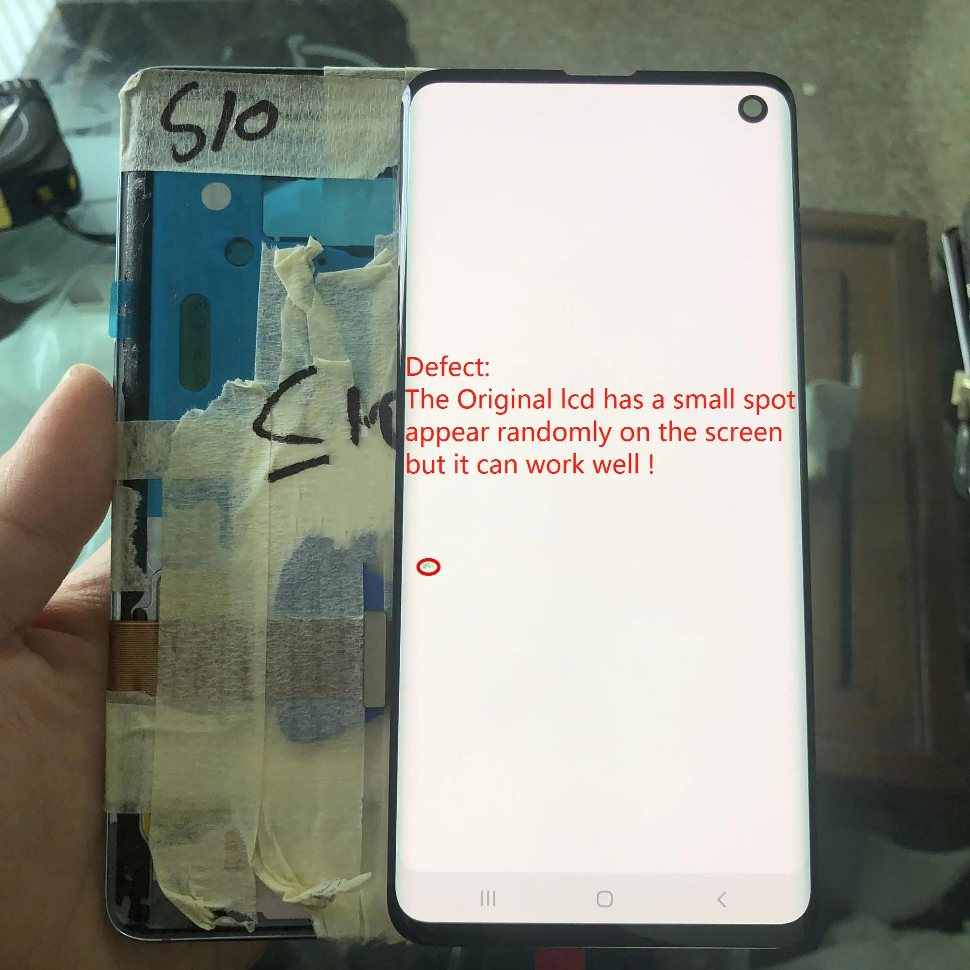 100% Оригинальный Super AMOLED LCD для Samsung S10 SM G9730 G973F ЖК дисплей сенсорный экран
