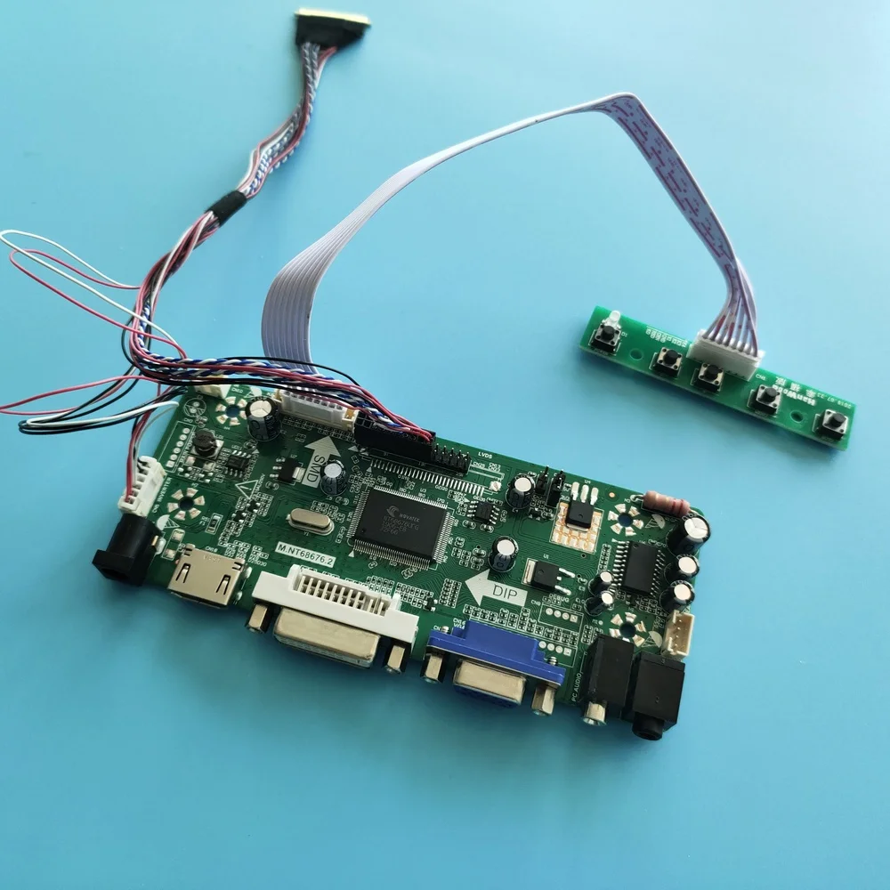 Комплект для LP173WD1-TLC2/LP173WD1-TLD1 M.NT68676 1600X900 HDMI + DVI VGA 40pin плата контроллера экран