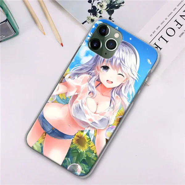 Сексуальные аниме бикини девушка телефонные чехлы для Apple iPhone 11 Pro Max X XR XS MAX 7 8 6 6s Plus 5 5S жесткий чехол - Цвет: H09