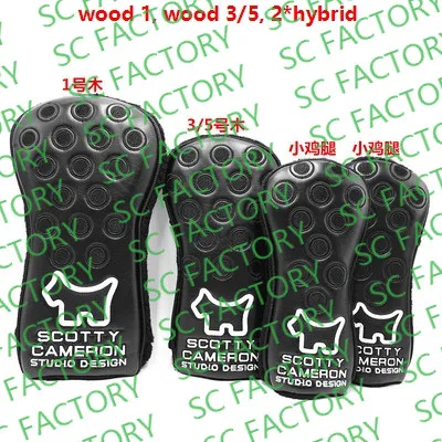 TlTLElST Новинка собачий шпаттер черный синий белый scotty wood hybrid головные уборы cameron scotty шпаттер головные Чехлы для клюшек для гольфа - Цвет: 06