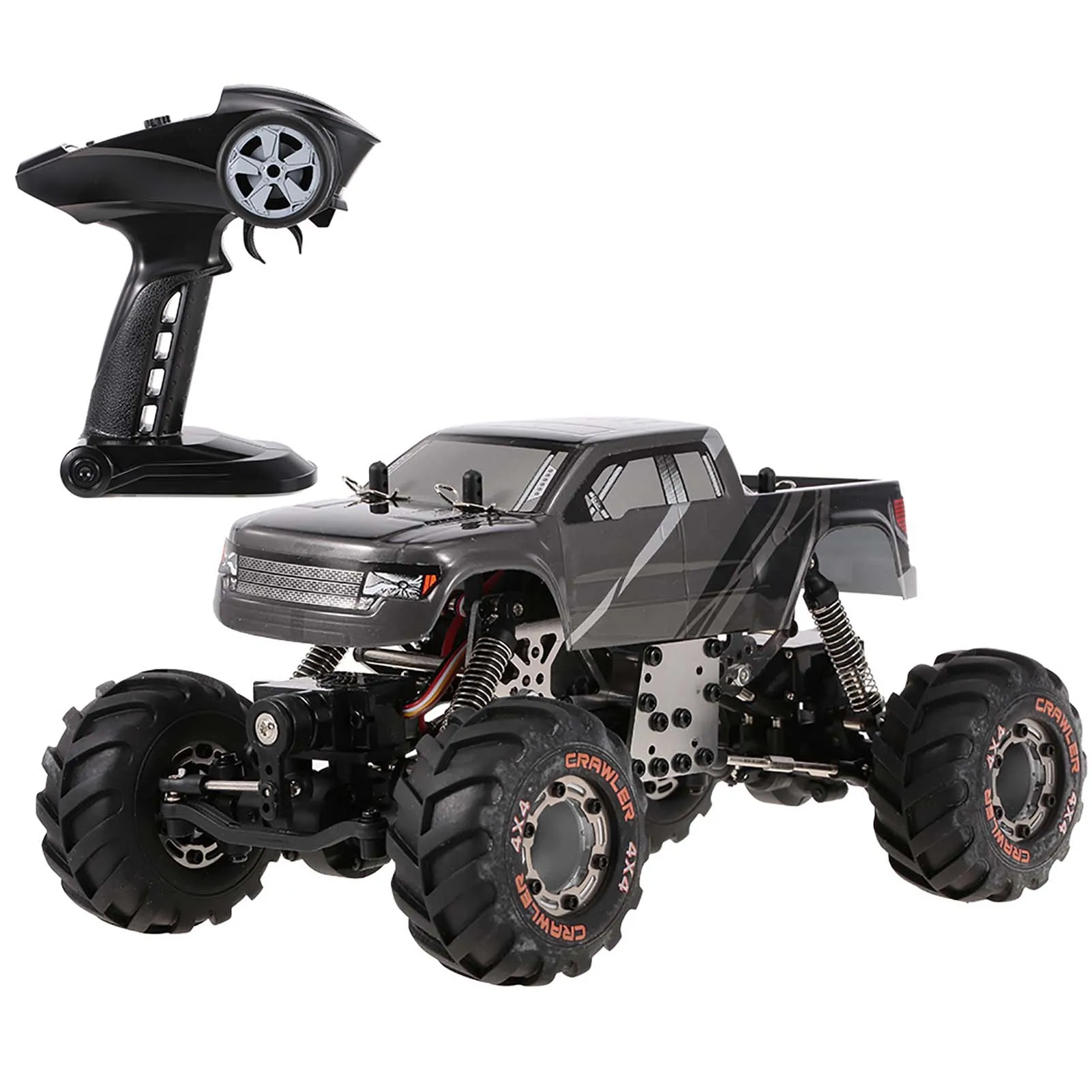 HBX 2098B 1/24 2.4GHz 4WD 4WS Devastator Rock Crawler RTR with Double Servo Off-road RC Car Working 30Mins Remote Control Toys