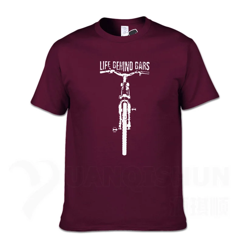 Red wine 1 16 цветов, модная футболка с круглым вырезом, забавная одежда, повседневные футболки с коротким рукавом, Мужская футболка для горного велоспорта - Цвет: Red wine 1