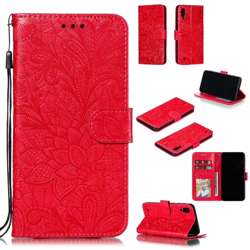 

For SamSuang Galaxy M10 Case Leather Flip Wallet Card Slot Stand Back Cover For SamSuang M 10 A10 Soft Silicone Anti-fall Case
