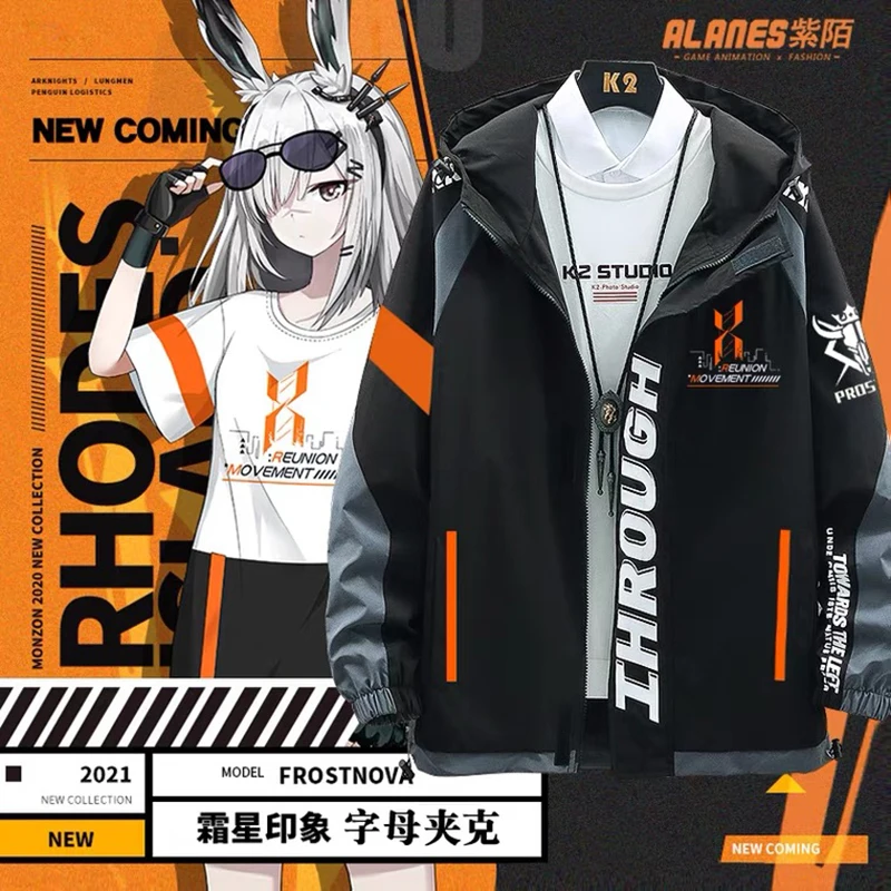 

Arknights Game Cosplay Costume Prelife Casual Long Sleeve Fashion Jacket Coat Unisex Hoodie Zipper Hooded New Top Couple Jacket