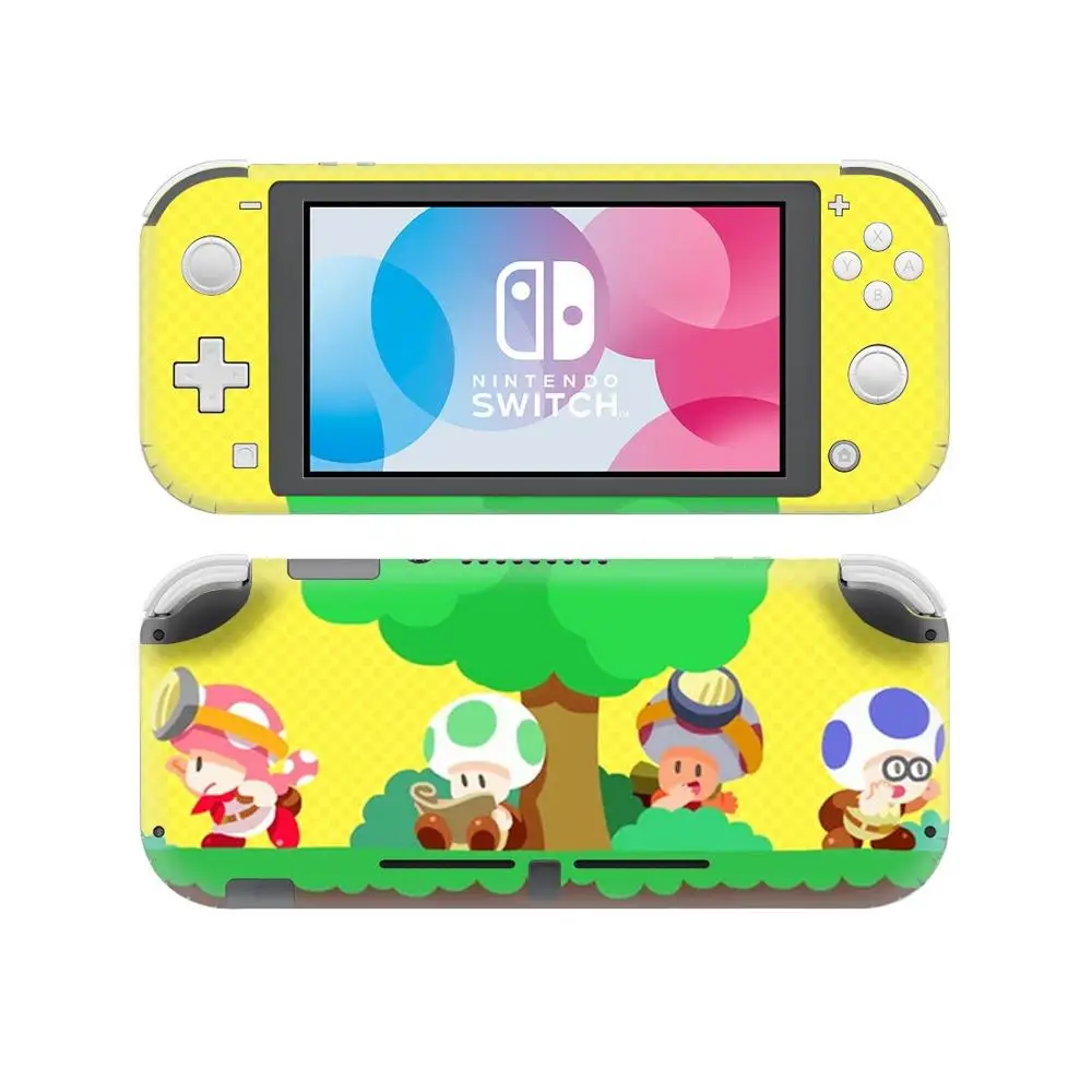 New Nintend Switch Lite Console Skin Set Sticker Super Marios Bros Toads Vinyl Stickers Nintendos Switch Mini Decals Accessories