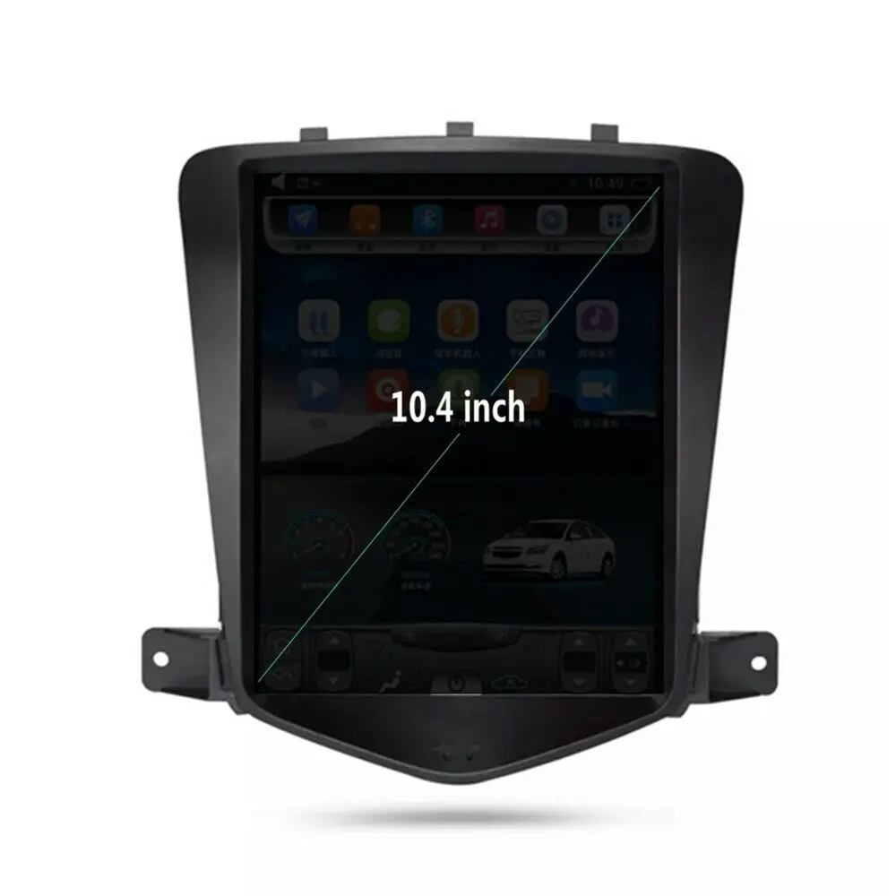 10,4 дюймов Android 8,0 автомобильный DVD мультимедийный плеер для Chevrolet Cruze 2008- Автомобильный Радио gps навигация 1+ 32 ГБ