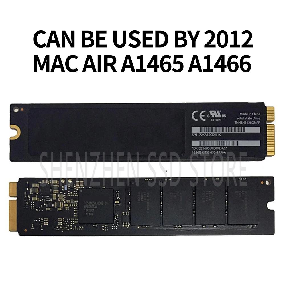 Оригинальный твердотельный диск 64 Гб 128 ГБ 256 для 2012 Macbook Air A1465 A1466 Md231 md232 md223 md224