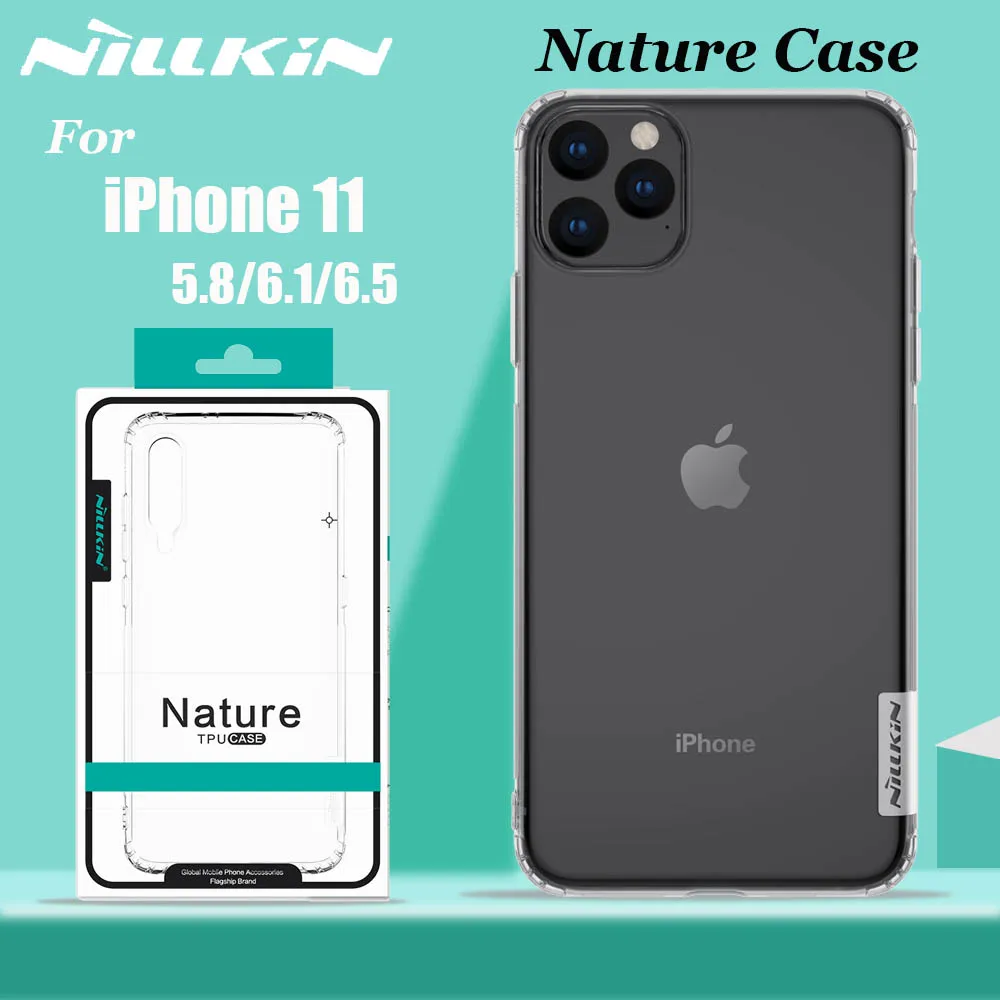 

Nillkin Cover for iPhone 11 Pro Max Case Soft TPU Silicone Rubber Clear Transparent Cover Case for iPhone 11 Pro Max 5.8/6.1/6.5