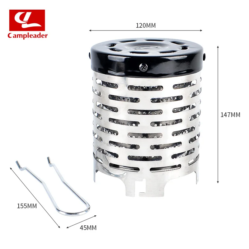 Портативный Открытый Мини обогреватель для кемпинга газовый обогреватель грелка плита нагревательная крышка из нержавеющей стали газ ветрозащитный экран плиты экран - Цвет: A