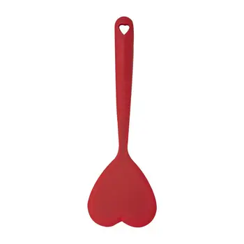 

Kitchen Silicone Spoon Heart Shaped Kitchen Wood Utensil For Cooking Silicone Spoon Kitchen Supplies