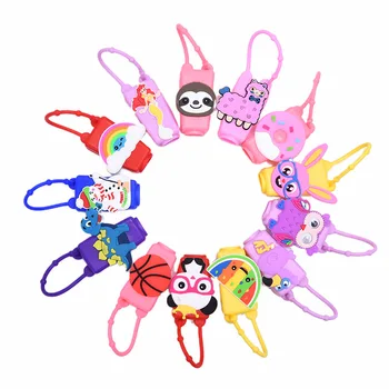 

Mini 30ML Silicone Hand Sanitizer Bottle Christmas Disposable No Clean Detachable Cover Travel Portable Safe Gel