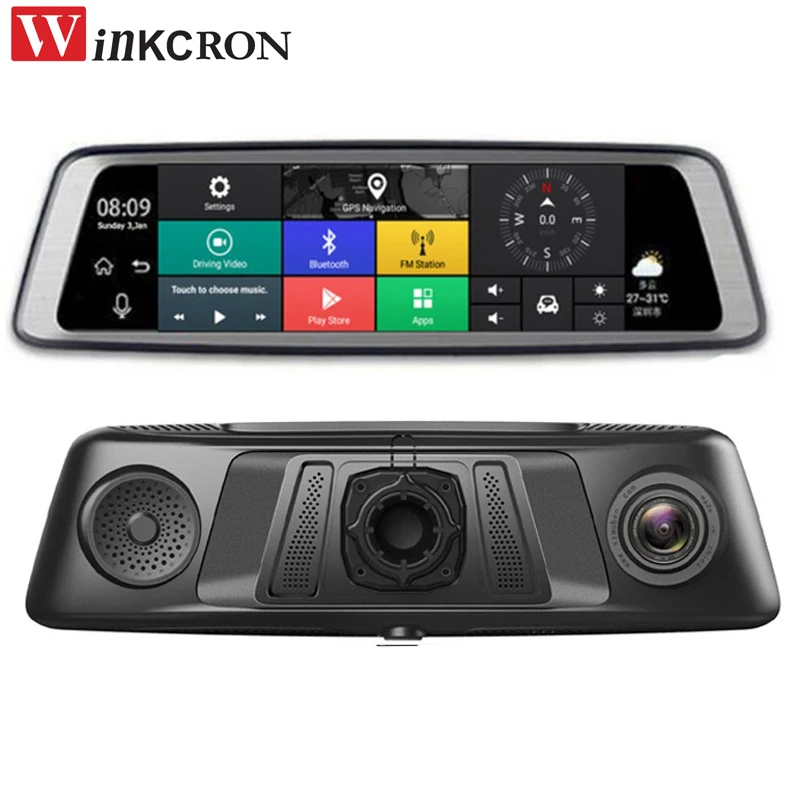 10.1 Inch 4G Special Rearview Mirror DVR GPS Navigation Android Bluetooth WIFI ADAS Car Assist