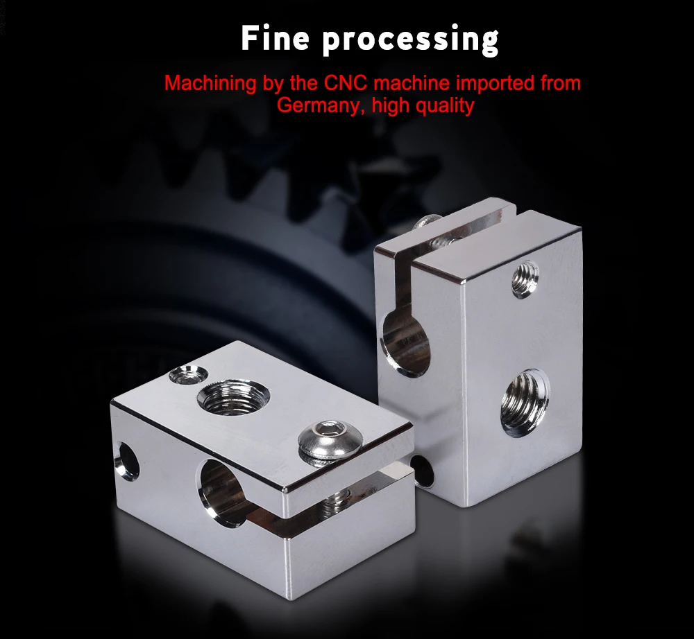 V6 покрытый медным нагревателем блок для E3d V6 J-head Hotend части 3D-принтера тепловой блок для датчика BMG Titan экструдер