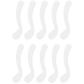 

10Pcs Transparent Mini Cosmetic Spatula Disposable Curved Scoop Makeup Mask Cream Spoon for Makeup Tool Accessories