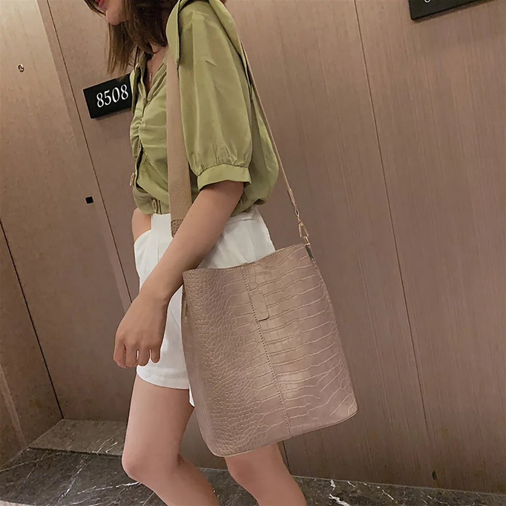 OCARDIAN handbag Fashion Stone Pattern Tote Bags For Women Handbags Women Bags Designer Hasp Shoulder Bag Handbags Sac O10