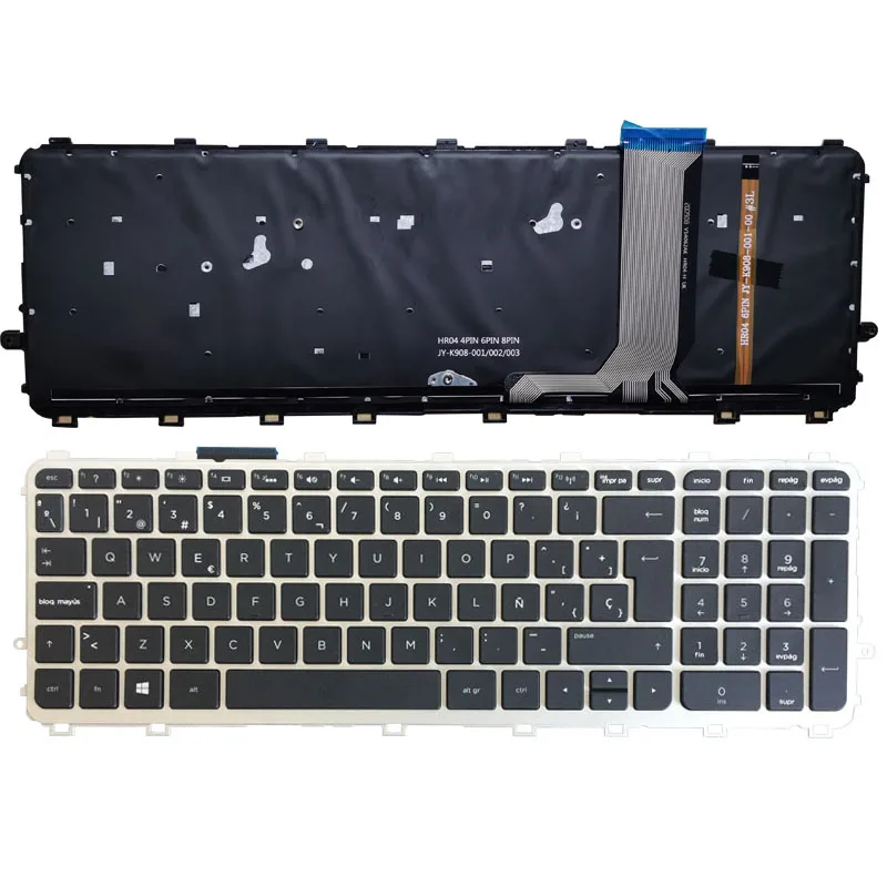 Испанские клавиатуры для ноутбука HP envy 15-J 15T-J 15Z-J 15-J000 15t-j000 15z-j000 15-j151sr SP с рамной