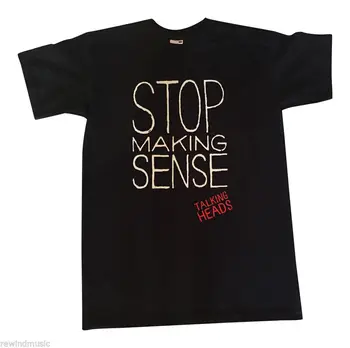 

MENS TALKING HEADS DAVID BYRNE T SHIRT 'STOP MAKING SENSE' Tops Tees Men 100% Cotton