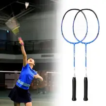 

Carbon Fiber 1 Set Useful Attack Type Badminton Rackets Sturdy Training Badminton Racquet Anti-skid Grip Handle for Gym