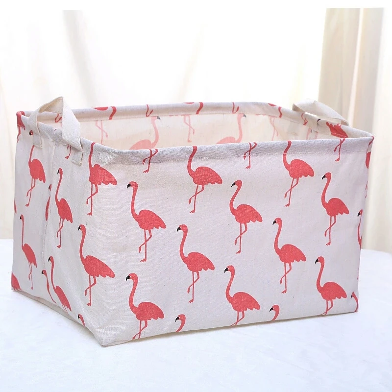 1pc Waterproof Foldable Cloth Storage Basket For Toy Dirty Clothes Laundry Basket