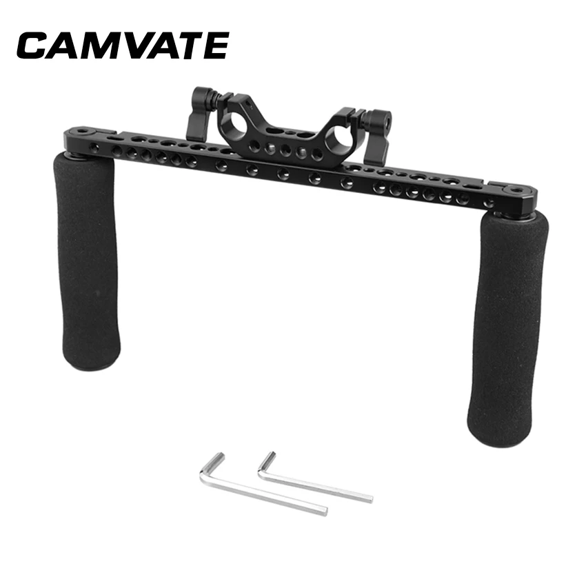 Lidar com Apertos com Queijo Adaptador para Dslr Sistema de Apoio Camvate Universal Esponja Barra 15mm Dupla Haste Braçadeira Câmera Ombro Rig & - Image 3